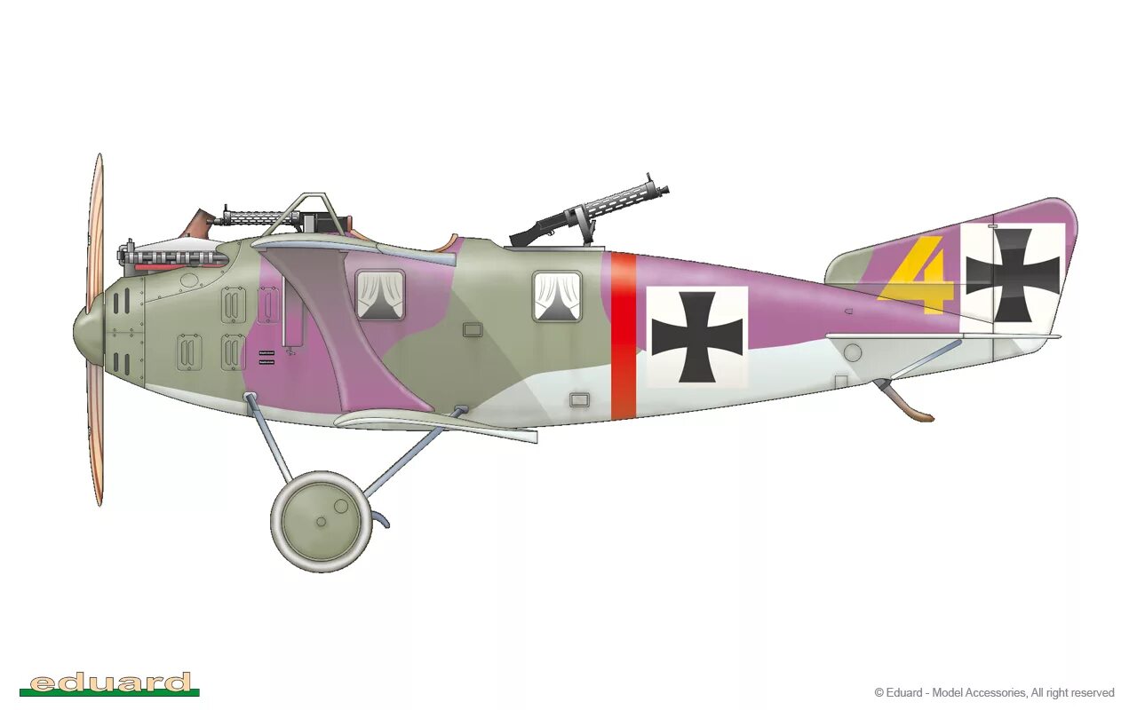 C ii ii ii 8. Самолет Роланд с II варианты окраски. LEFEME D. C. II.