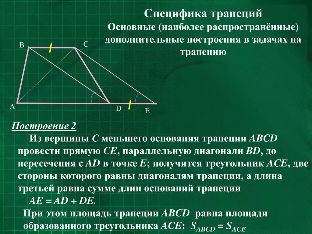 Диагональ 23 треугольника. Биссектриса в равнобедренной трапеции свойства. Биссектрисы углов равнобедренной трапеции. Диагонали трапеции. Дополнительные построения в трапеции.