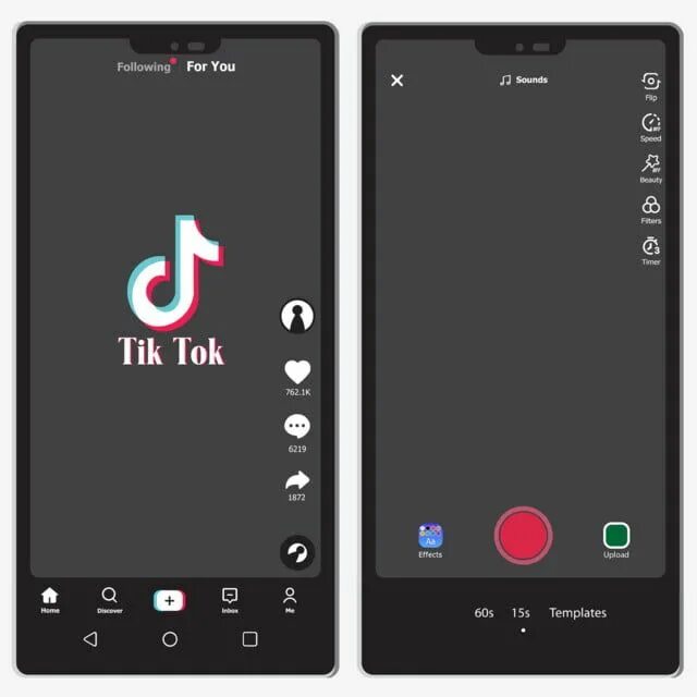 Tik Tok Интерфейс. Инетрефес тик тока. Тик ток меню. Тик ток экран. Рингтоны новинки тик ток на телефон