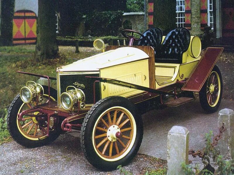 Автомобиль 1903 года. Spyker (1903. первый полноприводный автомобиль spyker 60.