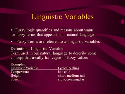 Language variables
