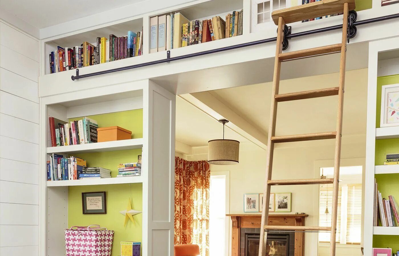 There is a book on the shelf
