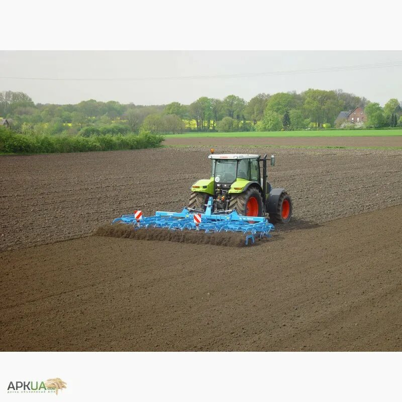 Техника для обработки земли. Лемкен Корунд 8. Предпосевная культивация почвы. Дискование поля трактором. Вспашка дискование боронование.