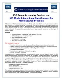 International sale contract