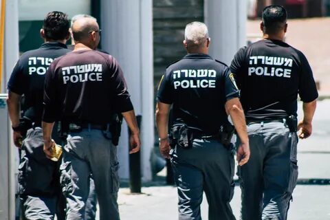 Policeman walk