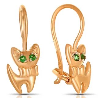 Детские серьги котята