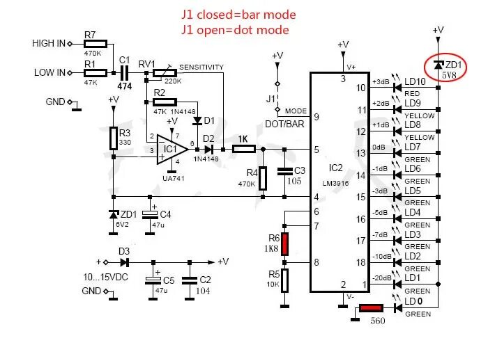 Lm3915 индикатор уровня. Светодиодный индикатор уровня сигнала на lm3915 схема. Индикатор уровня на lm3915 схема. Схема индикатора уровня сигнала на светодиодах. Lm3916 индикатор уровня сигнала схема.