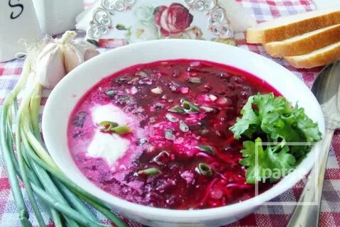 Свекольник с ботвой холодный