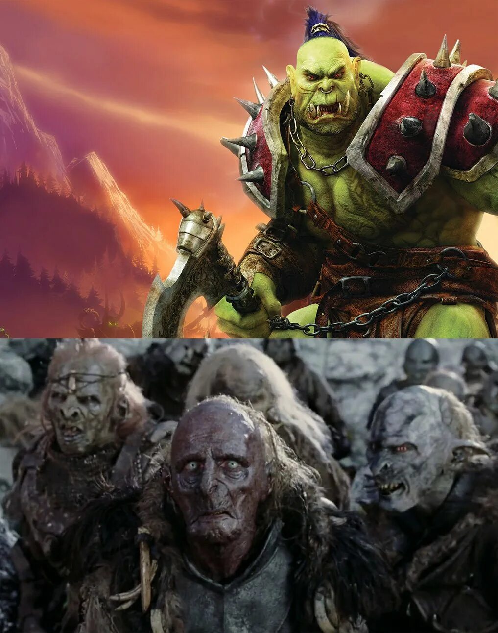 Типы орков. Blood bowl орки. Орк варкрафт моделька. Panzar орки концепты. Семья орков.
