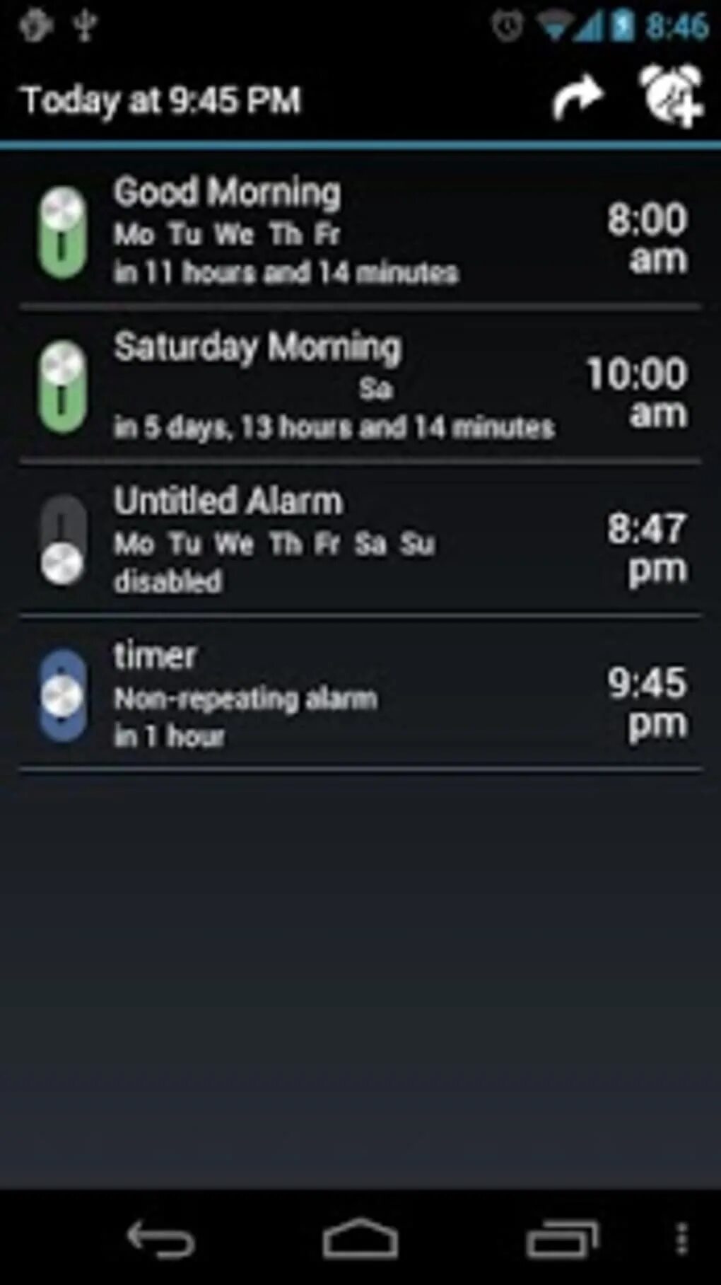 Андроид ставит паузу. Alarmdroid поставить будильник.