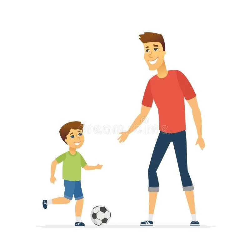 Папа играет в футбол. Папа с сыном играют в футбол рисунок. Отец и сын играют в мяч. Детская иллюстрация папа и сын. Папы играют в футбол