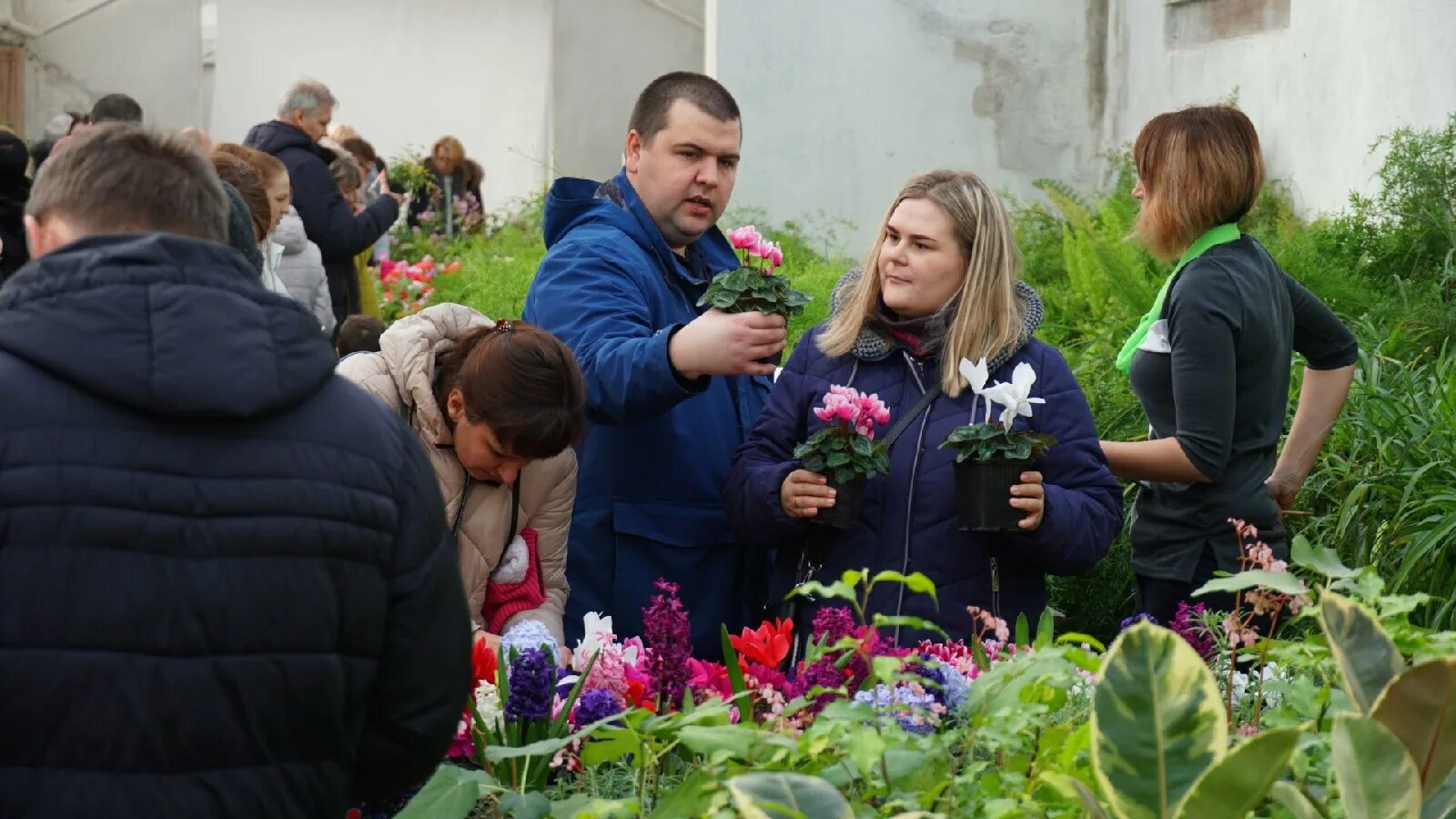 Выставка первоцветов