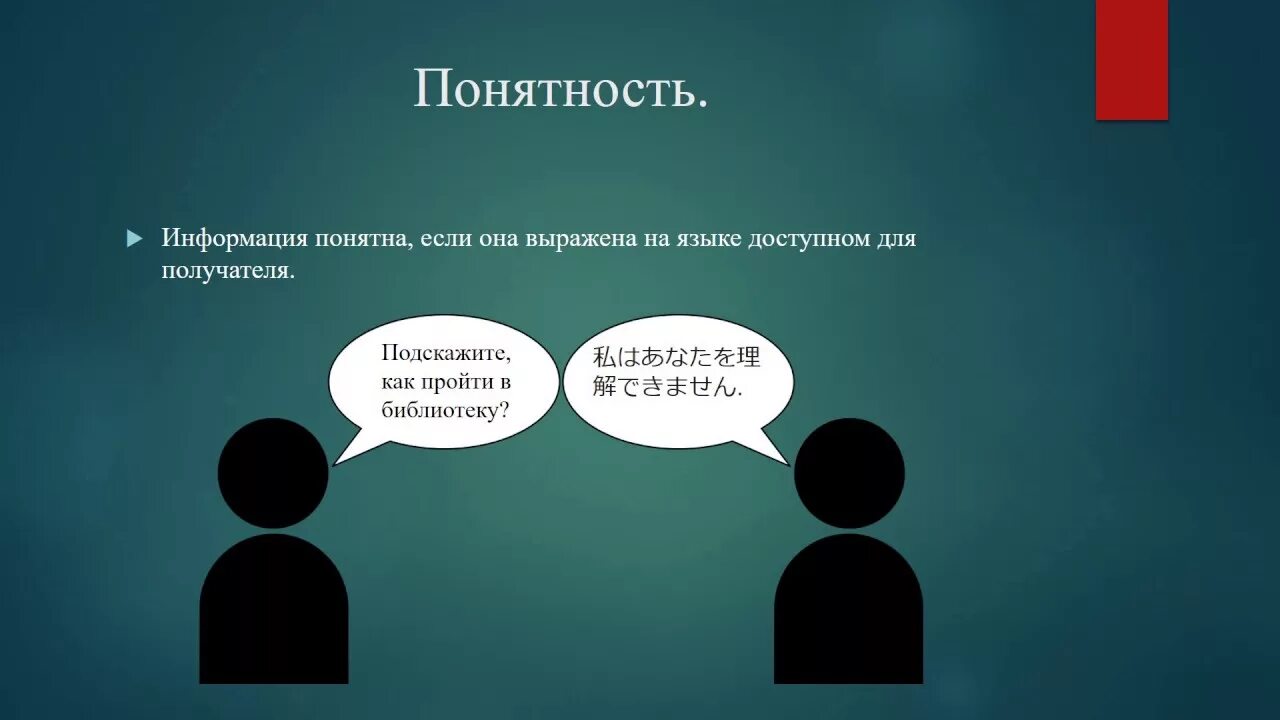 Доступна ли информация. Понятная информация примеры. Понятность информации. Ясность информации примеры. Ясность информации это.