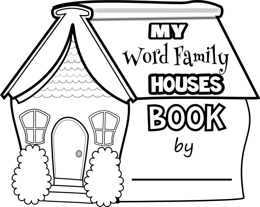 My word games. Английский дом раскраска. My House раскраска. House для детей. The House for Kids чб.