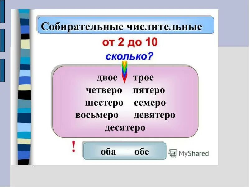 Шестеро является числительным
