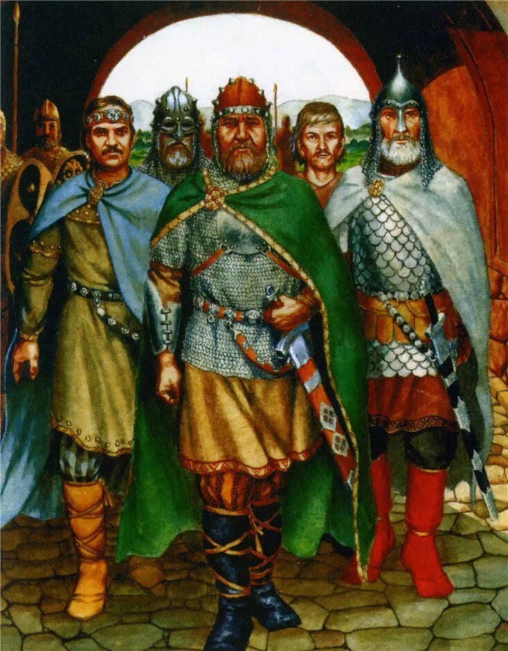 васнецов призвание варягов. германцы остготы. языческая одежда. одежда славян древней руси 1 век. как выглядели русы.