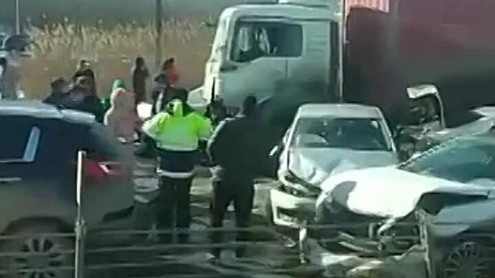 Авария в Минеральных Водах. Массовое ДТП на трассе. ДТП Минеральные воды 16.02.2023.