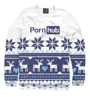 Свитшот с принтом "Pornhub Свитер" для мужчин, артикул: HUB-26489...