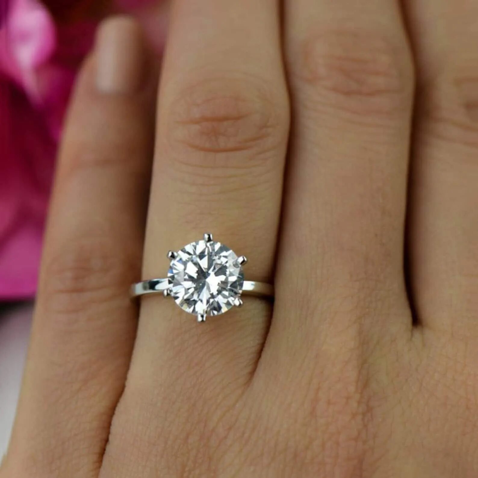 6 карат. Кольцо с бриллиантом 6 карат. 0,6 Carat Ring.