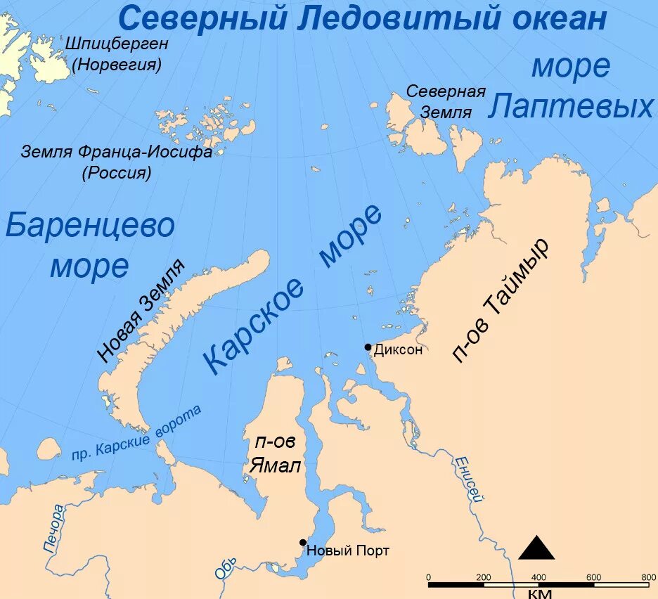 На севере какие моря находится. Пролив Карские ворота на контурной карте. Диксон Карское море. Баренцево море и Карское море на карте. Пролив Карские ворота на карте России.