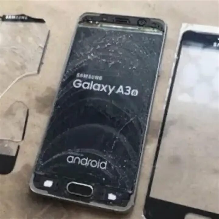 Замена стекла на самсунг а