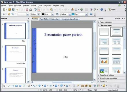 Мастер презентаций impress