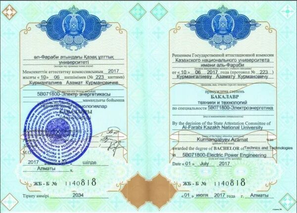 Купить аттестат aktobe sale of diploma. Бакалавр техники и технологии.