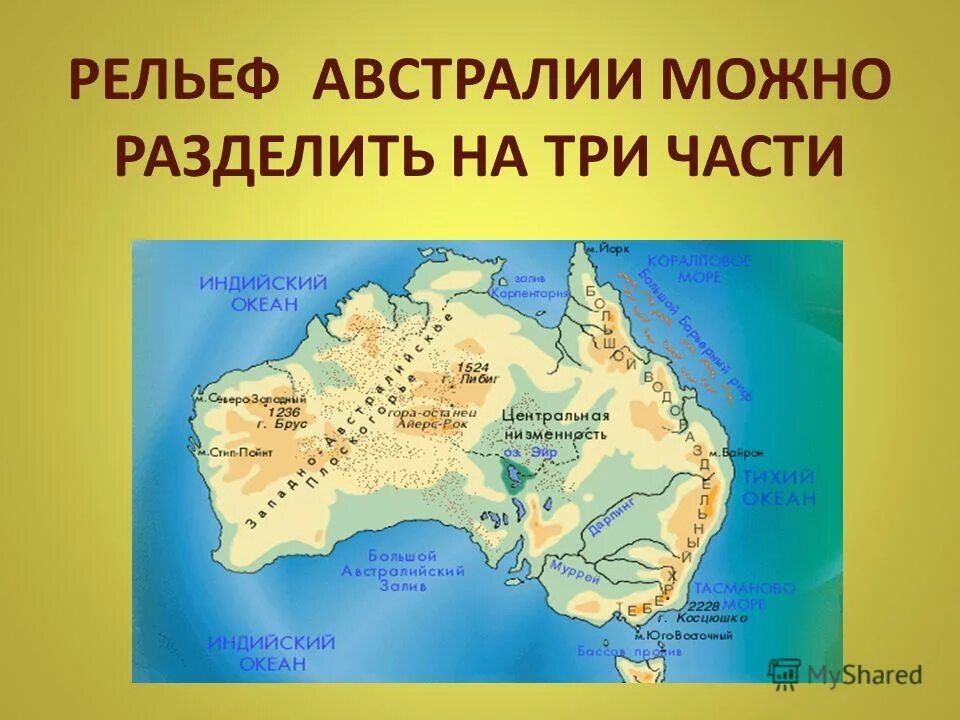 Формы рельефа Австралии на карте. Карта рельефа Австралии 7 класс. Форма рельефа Австралии 7 класс география. Основные формы рельефа Австралии.