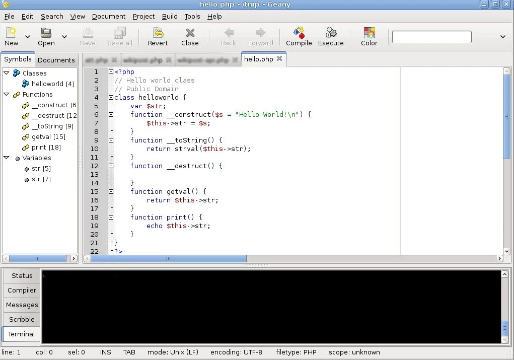Среды разработки для linux. Geany. geany ide. geany редактор. geany linux.