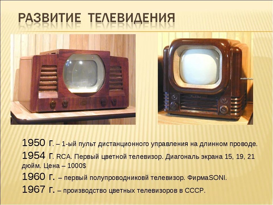 История развития телевизора. Развитие телевидения. Первый цветной телевизор. Телевидение презентация.