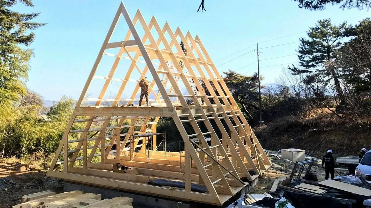 Каркас а фрейм дома. Каркас a frame house. технология строительства домов а фрейм. дом шалаш а фрейм проект. а фрейм дом каркас.