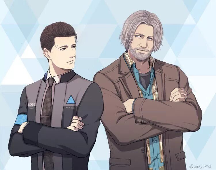 Human matching. Хэнк/Human! Коннор\Хэнк. Хэнк Андерсон Детройт. Detroit become Human Коннор и Хэнк. Хэнк Андерсон и Коннор.