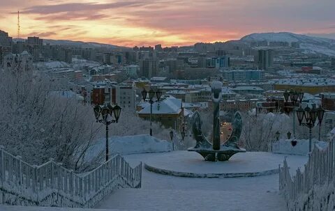 Мурманск в январе