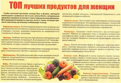 Диета при миоме матки