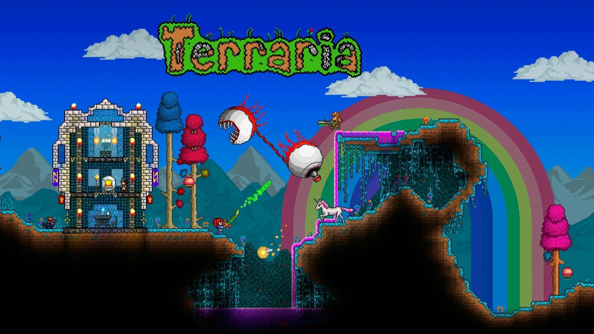 Игра террария играть. Terraria на пс3. 3ds террария. Гифт террария. Terraria Nintendo 3ds.