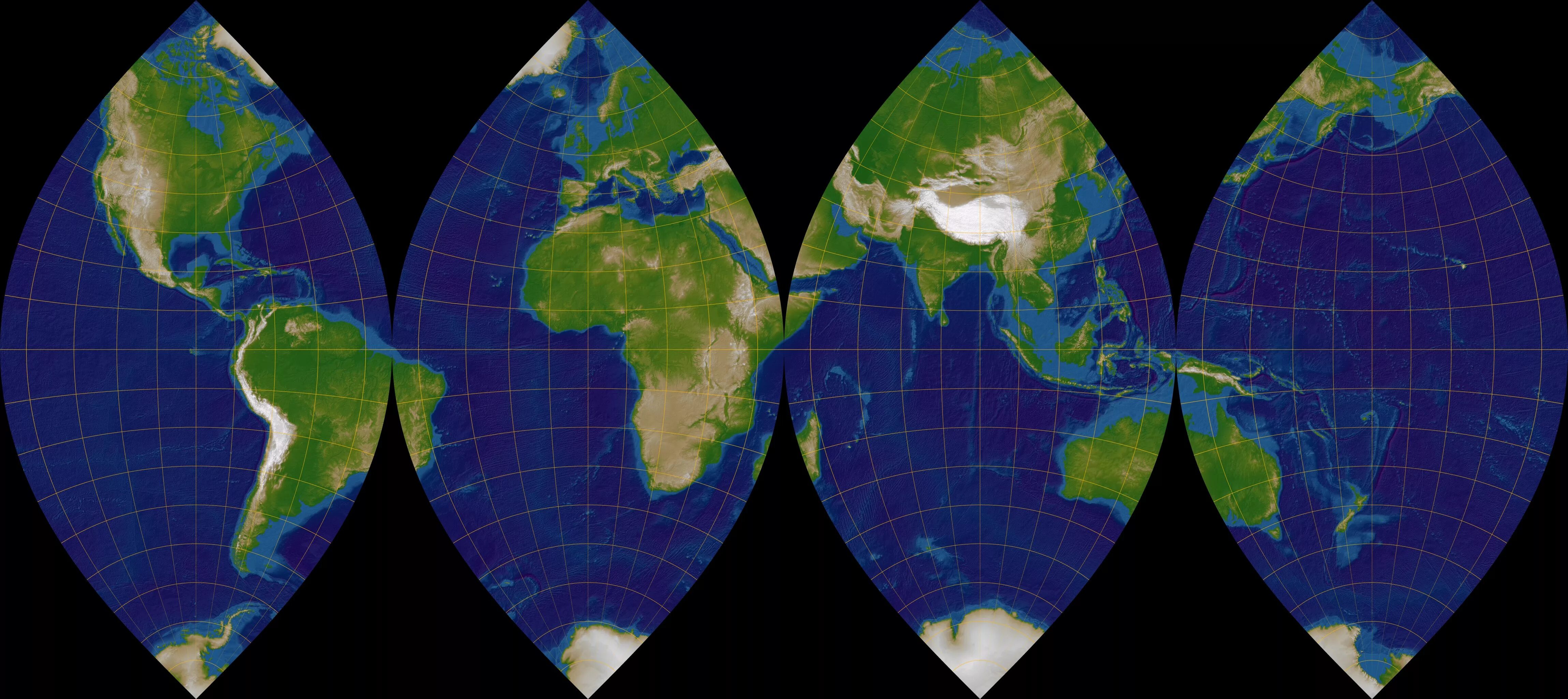 True world maps