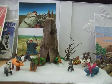 Тундра из пластилина 4 класс