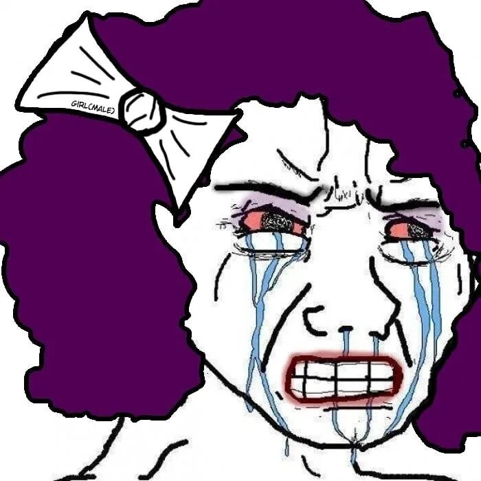Мем crying