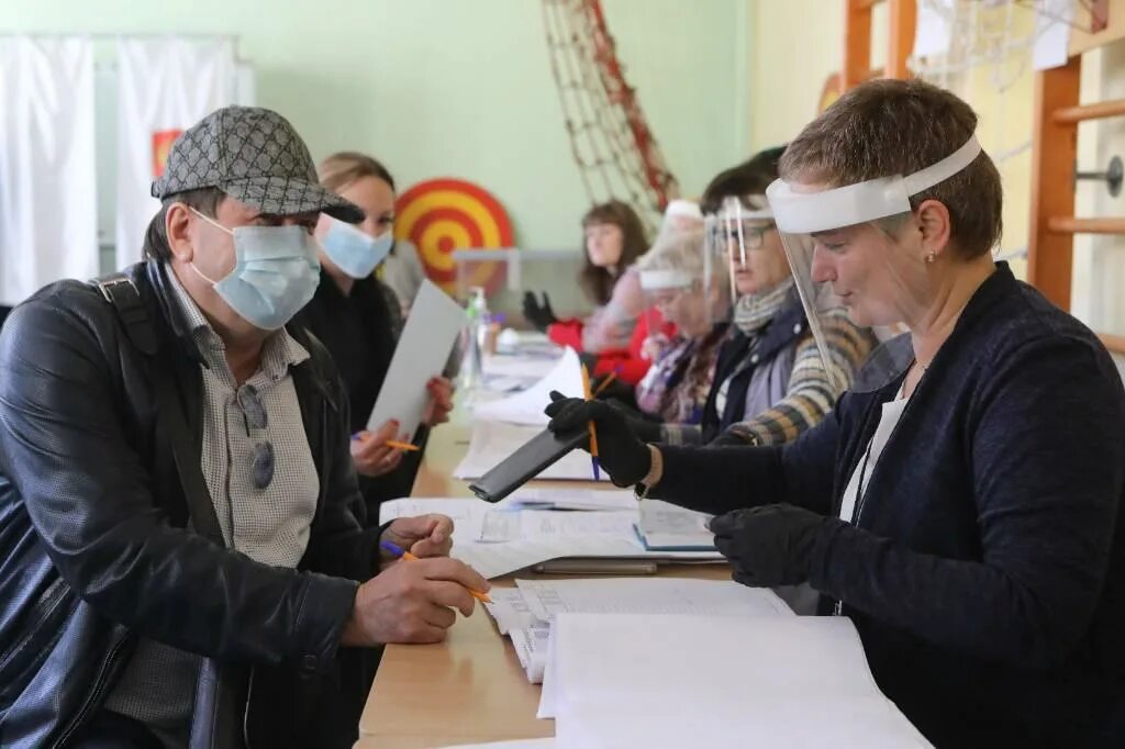 Явка избирателей по районам Москвы.