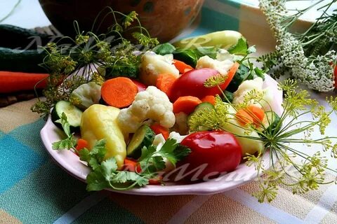 Засолка овощей ассорти