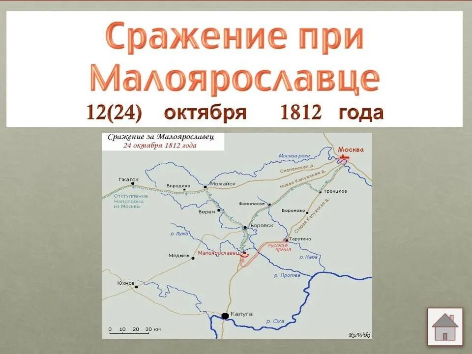 Битва под Малоярославцем в 1812. Малоярославец 1812 год. Карта Малоярославецкого сражения 1812 года.