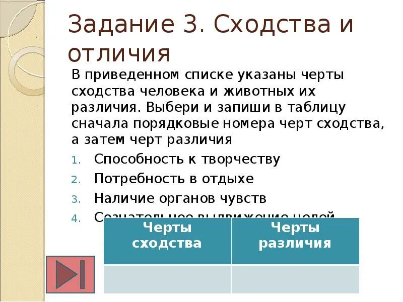 Черты сходства и различия человека. Черты сходства и черты различия. Порядковые номера черт сходства и черты различия. В приведенном списке указаны черты сходства.