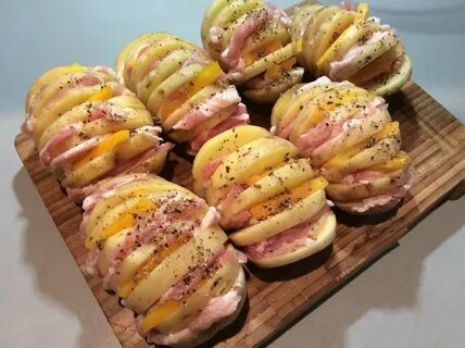 Картошка с беконом и сливками