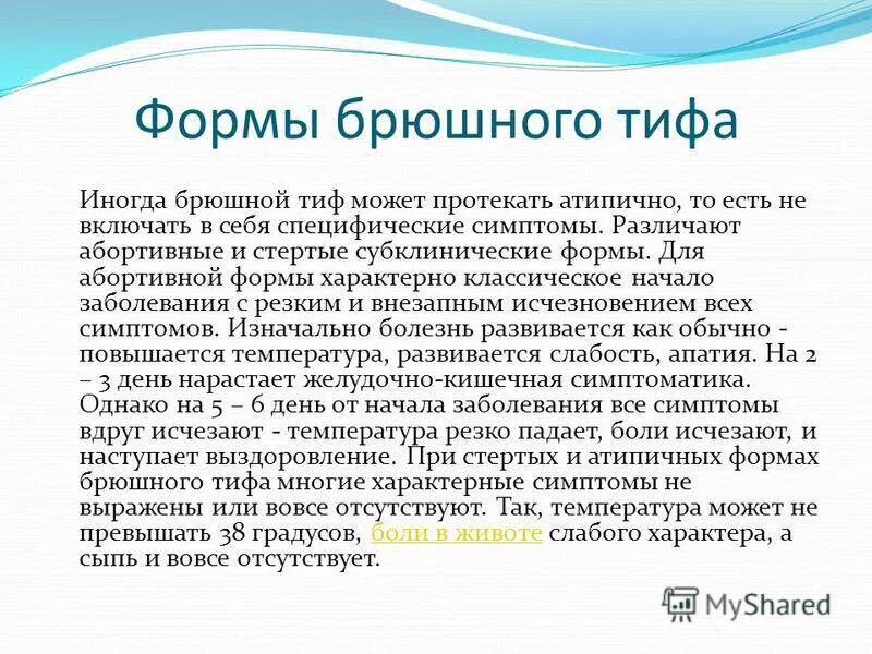 рнга брюшной тиф