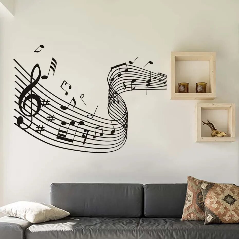 Руками стены песня. Музыкальный декор на стене. Музыкальная тематика в интерьере. Музыкальные наклейки на стену. Наклейки на стену музыкальная тематика.
