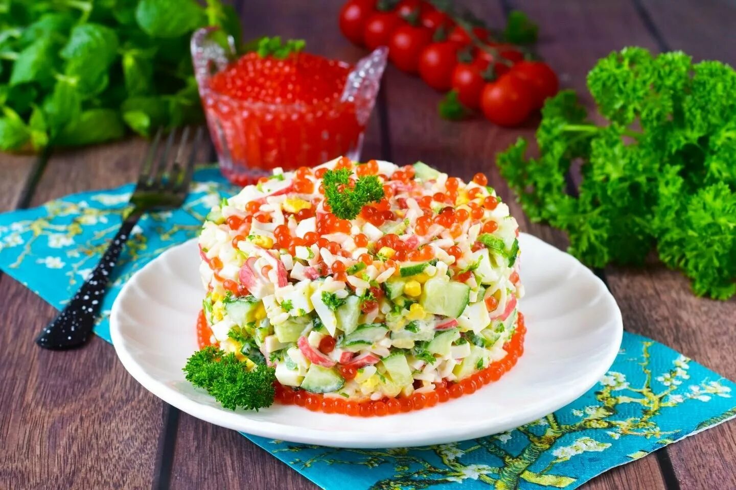Кухня наизнанку салат из крабовых палочек. Кухня наизнанку салат из крабовых палочек