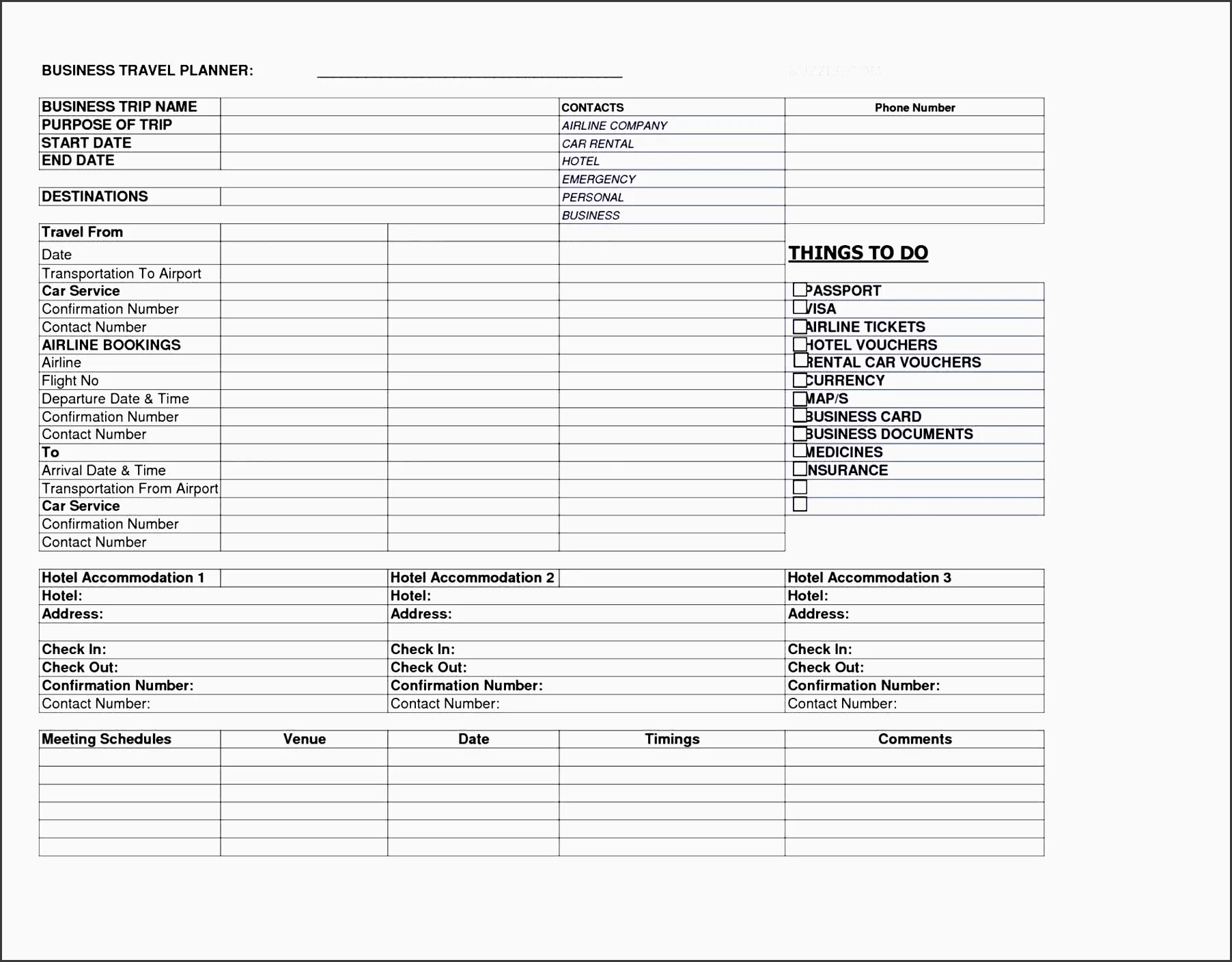 Business Plan Planner. Travel Itinerary. Business trip planning. Business trip Report.