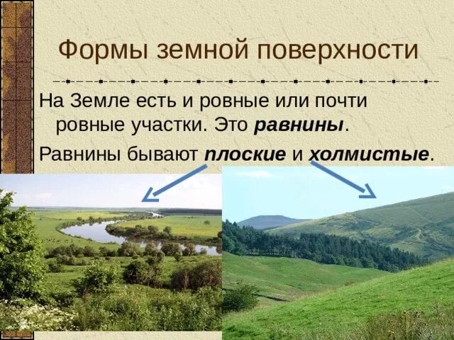 Участок земной поверхности где с наибольшей силой. Плоские и холмистые равнины. Равнины бывают плоские и холмистые. Ровные или почти ровные участки земной поверхности это. Равнина бывает плоской.