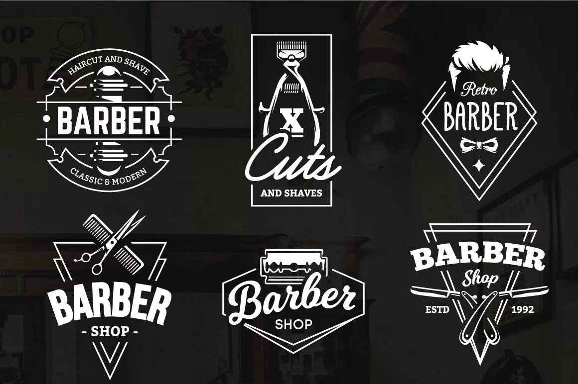Слово барбера. Логотип в стиле барбершоп. Барбершоп логотип круглый. Barbershop надпись. Барбершоп логотип стильный.