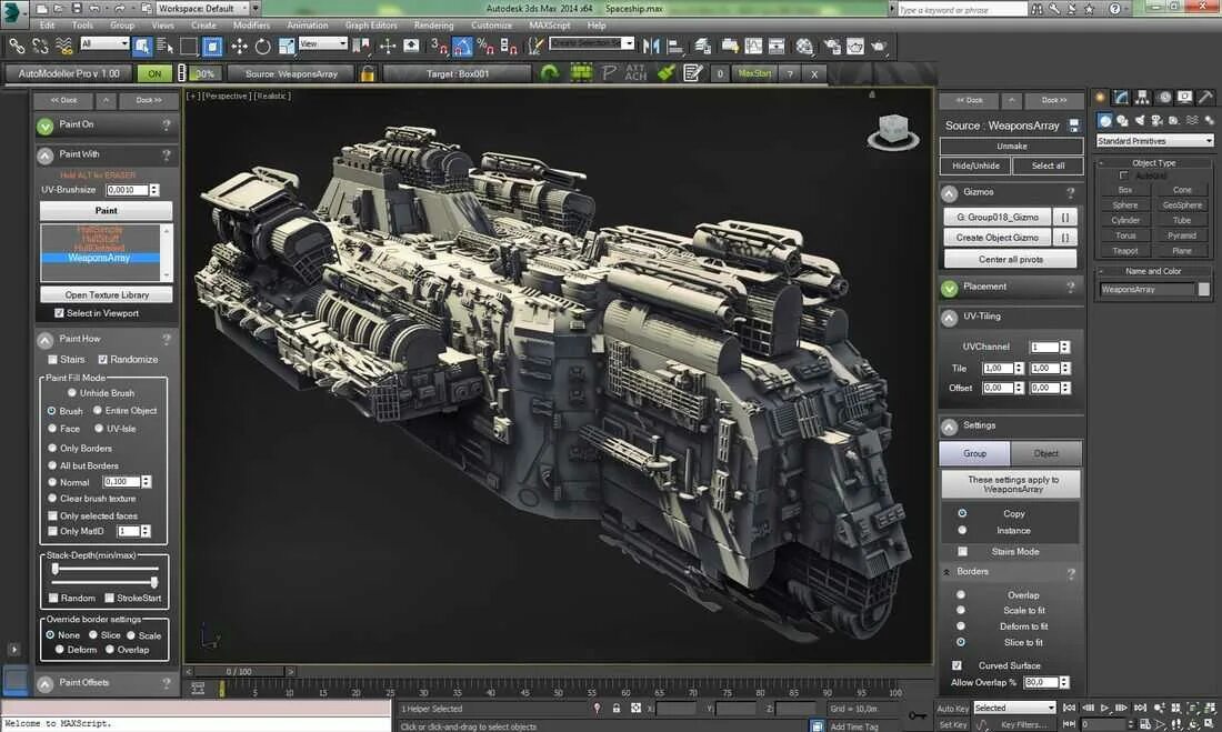 Autodesk 3ds Max. Autodesk 3ds Max 2023. VFX 3ds Max. 3д моделирование в 3ds Max. Создание сложной модели